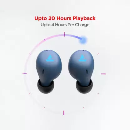 boAt Airdopes 381 with upto 20 Hours Playback and ASAP Charge Bluetooth Headset (Blue, True Wireless) boAt Airdopes 381 with upto 20 Hours Playback and ASAP Charge Bluetooth Headset (Blue, True Wireless)